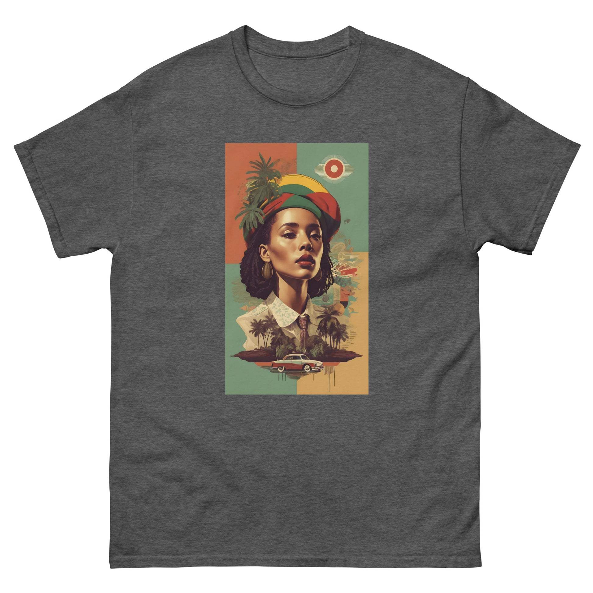 Vintage-vibration-reggae-t-shirt-dark-heather
