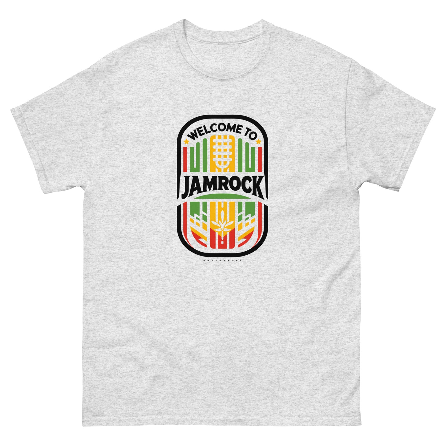 Welcome-to-Jamrock_1-reggae-t-shirt-ash-front