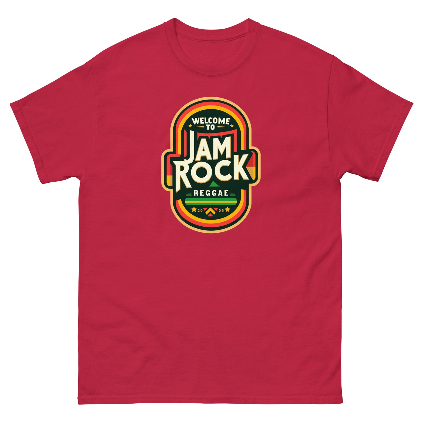 Welcome-to-Jamrock_3-reggae-t-shirt-cardinal-front