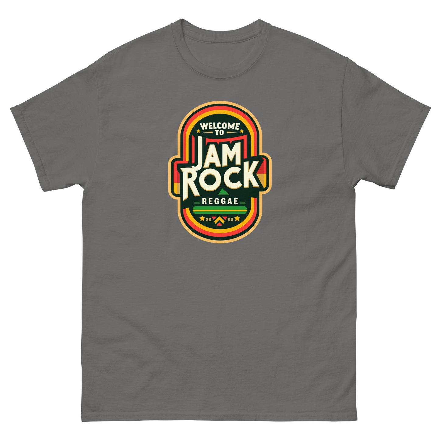 Welcome-to-Jamrock_3-reggae-t-shirt-charcoal-front