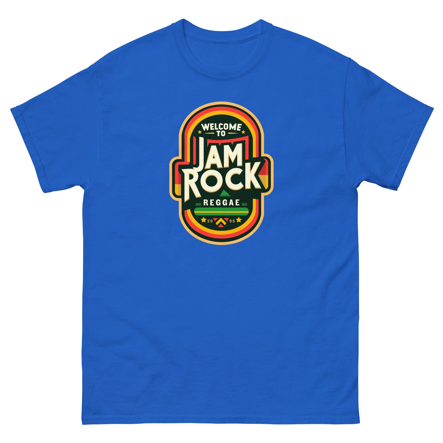 Welcome-to-Jamrock_3-reggae-t-shirt-royal-front