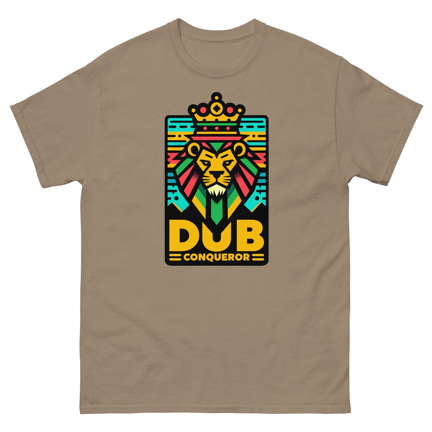 dub-conqueror-reggae-t-shirt-brown-savana
