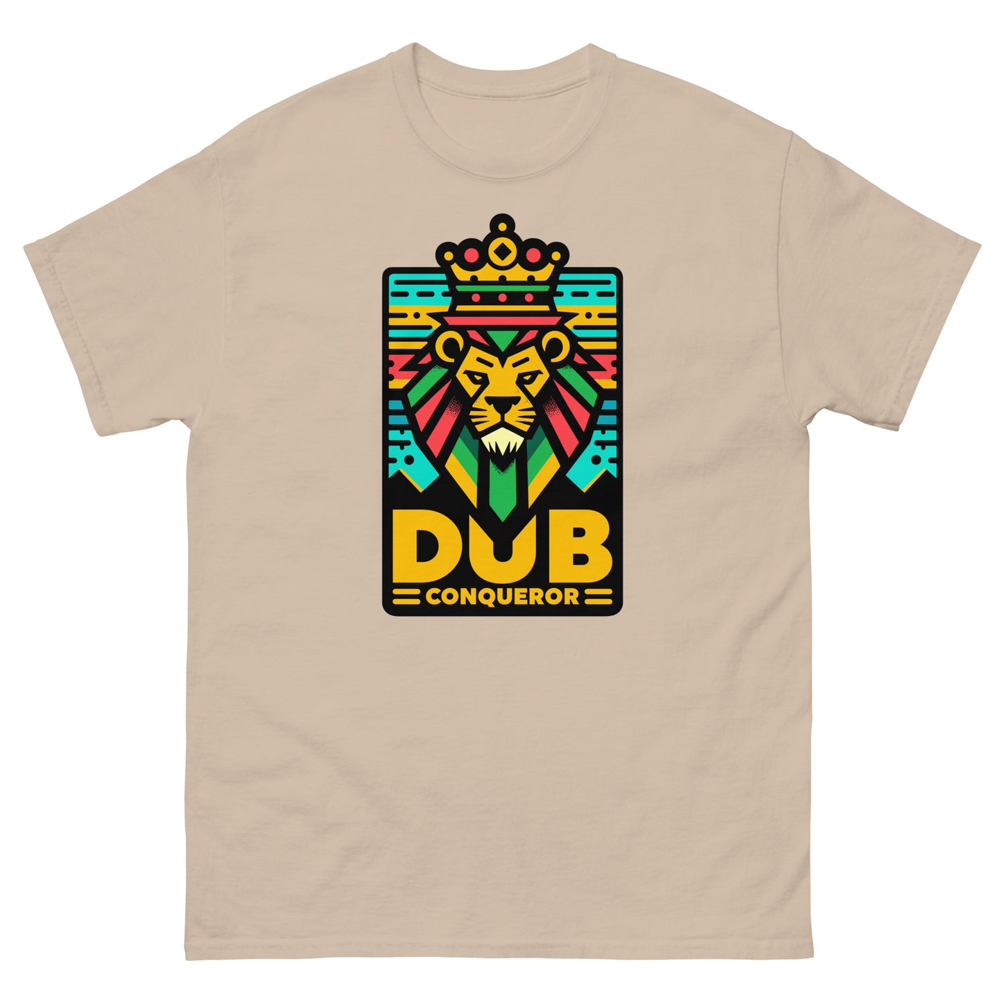 dub-conqueror-reggae-t-shirt-sand