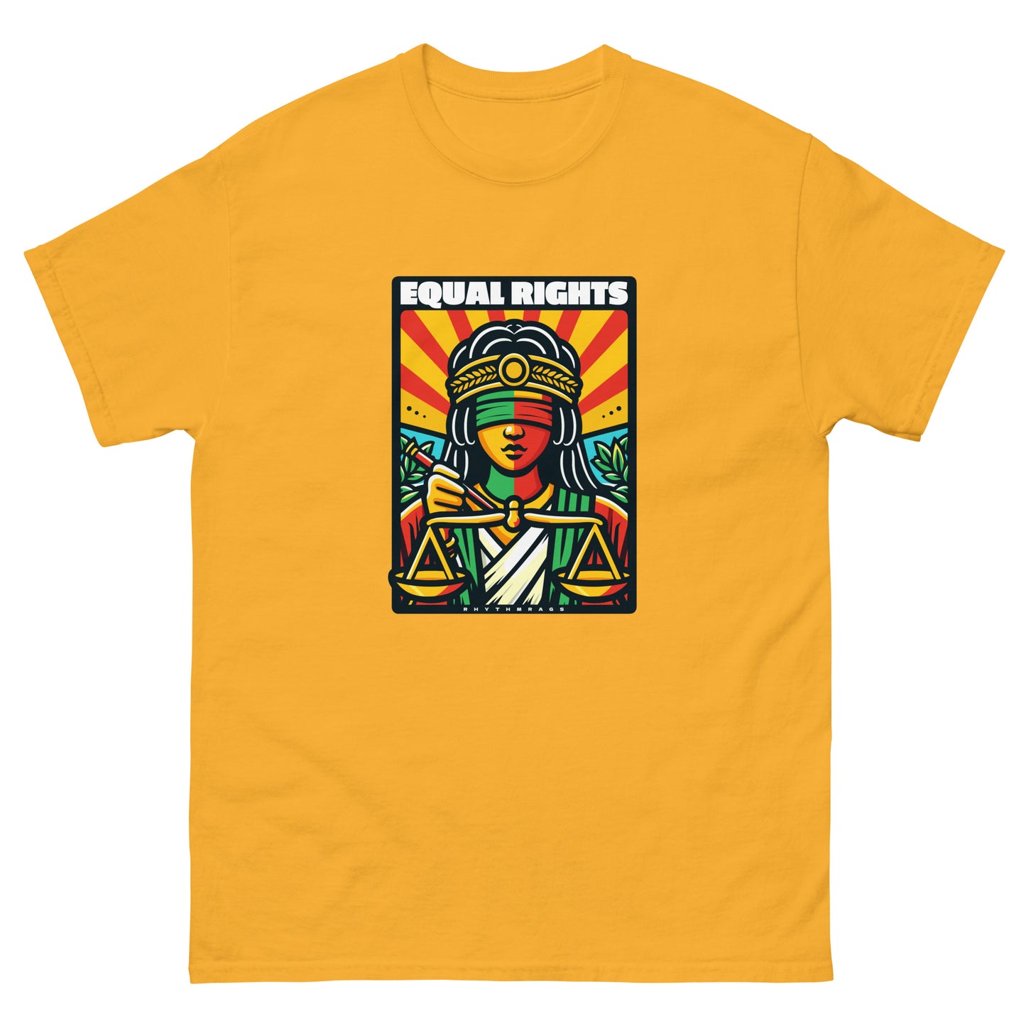 equal-rights-reggae-t-shirt-gold