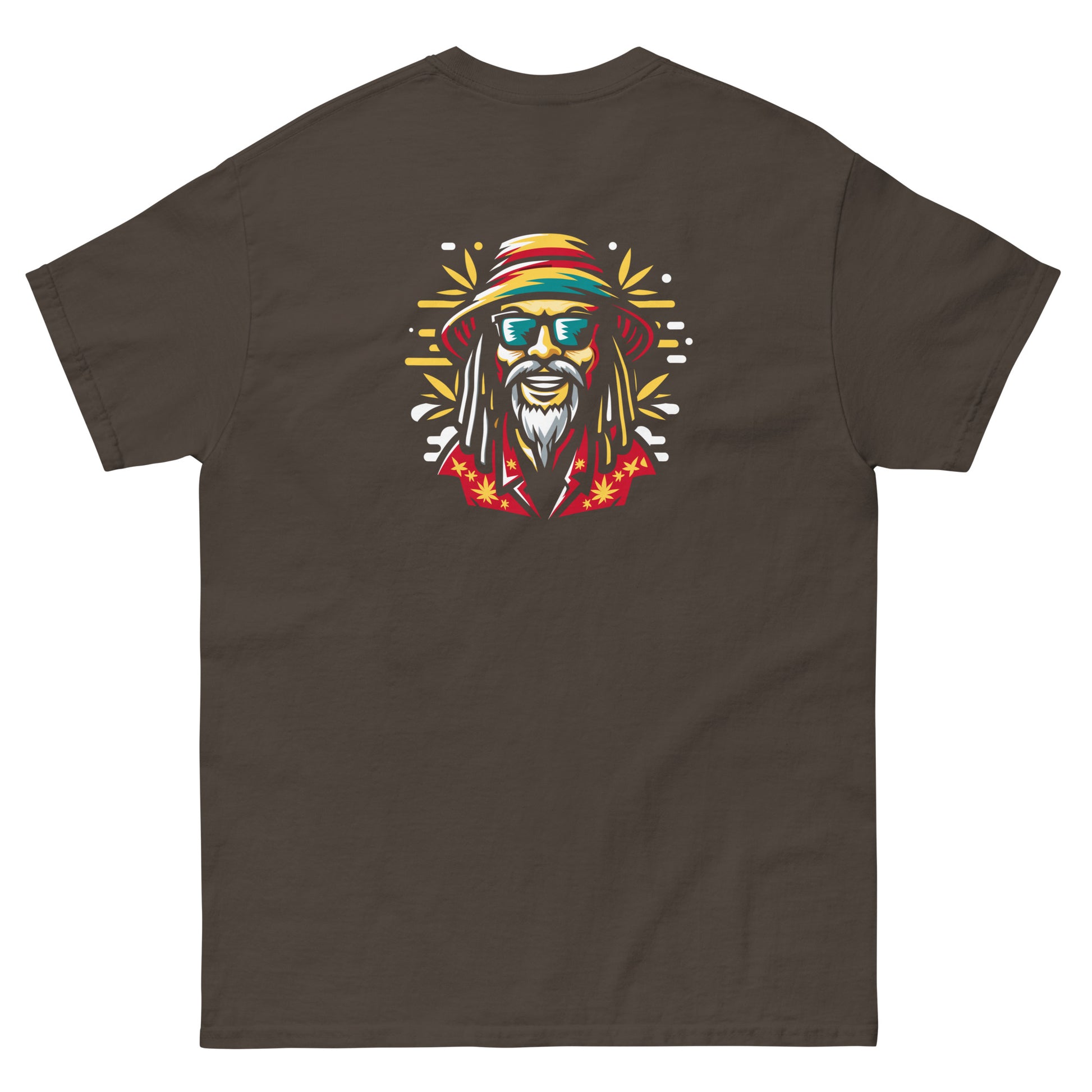 japanese-rasta-reggae-t-shirt-dark-chocolate-back