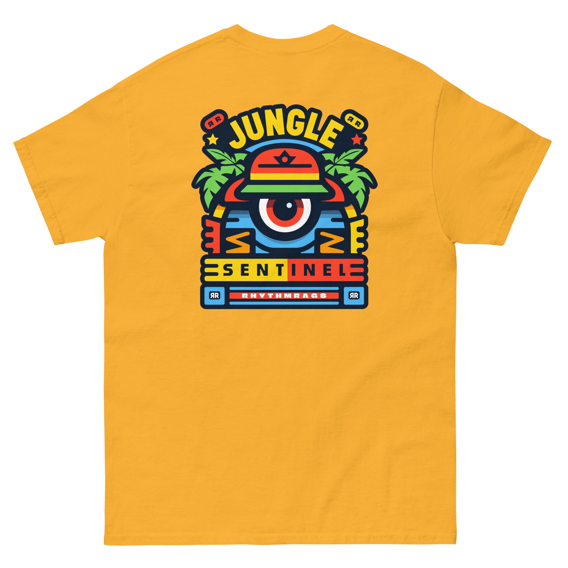 jungle-sentinel-reggae-t-shirt-gold-back