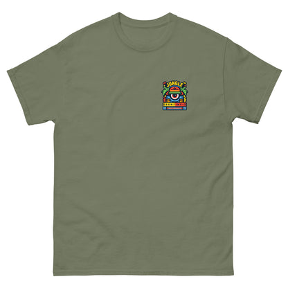 jungle-sentinel-reggae-t-shirt-military-green-front