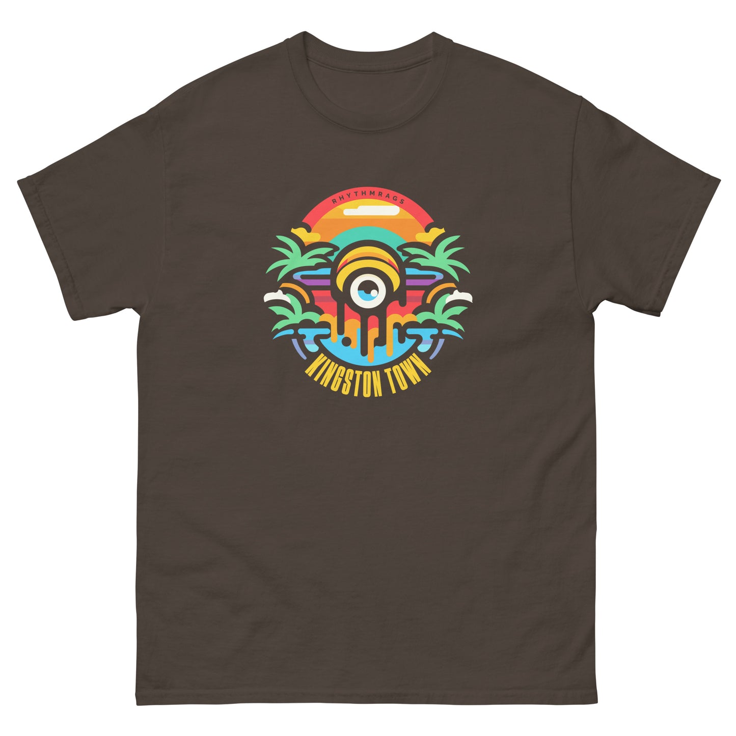 kingston-town-reggae-t-shirt-dark-chocolate