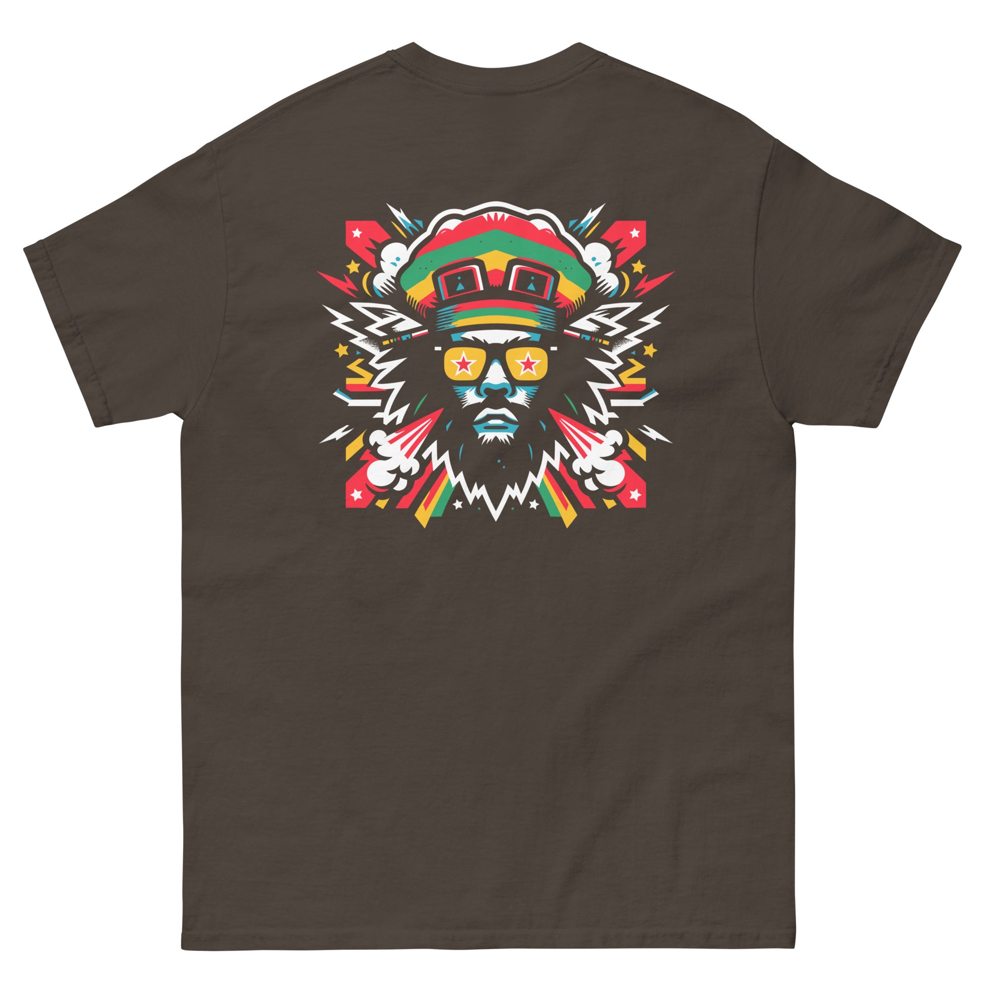 mystic-man-reggae-t-shirt-dark-chocolate-back