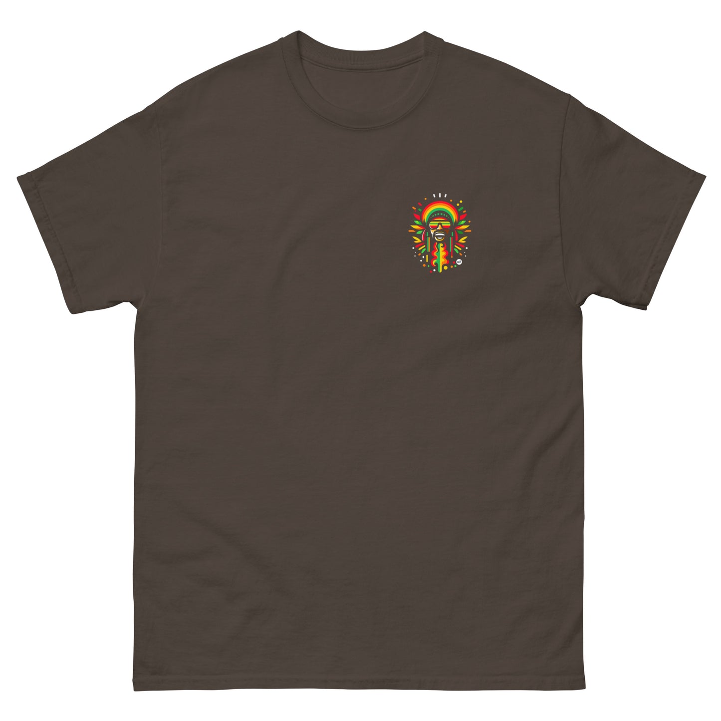 rasta-vibration-reggae-t-shirt-dark-chocolate-front
