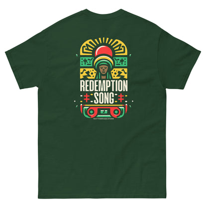 redemption-song-2-reggae-t-shirt-forest-green-back