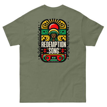 redemption-song-2-reggae-t-shirt-military-green-back