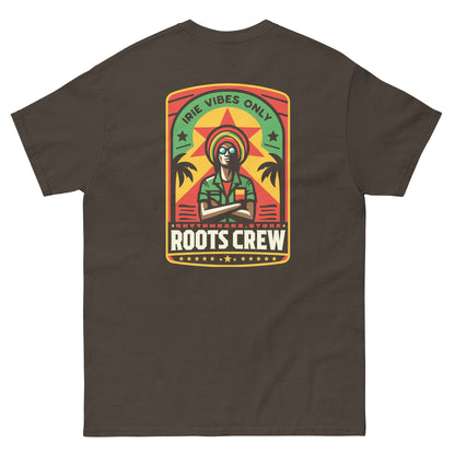 roots-crew-reggae-t-shirt-dark-chocolate-back