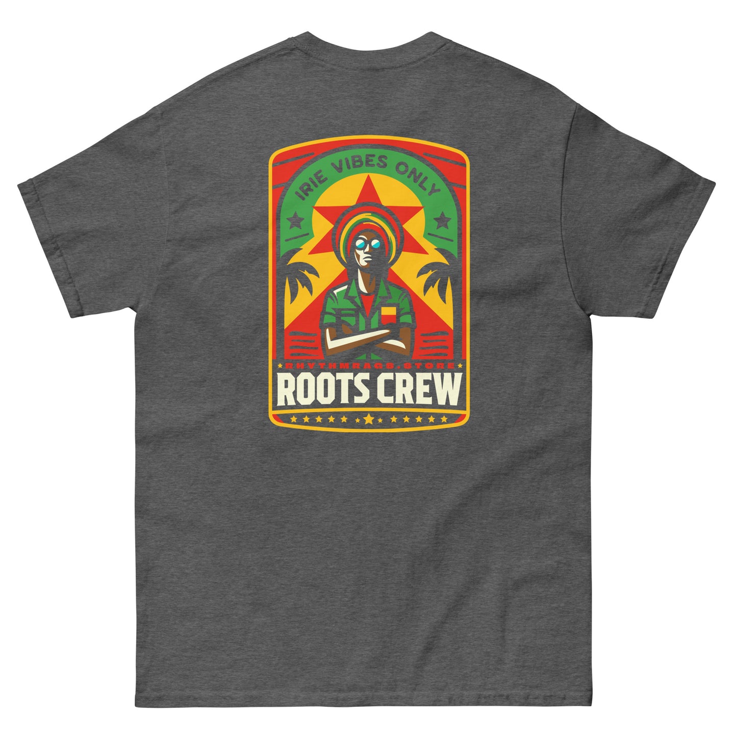 roots-crew-reggae-t-shirt-dark-heather-back