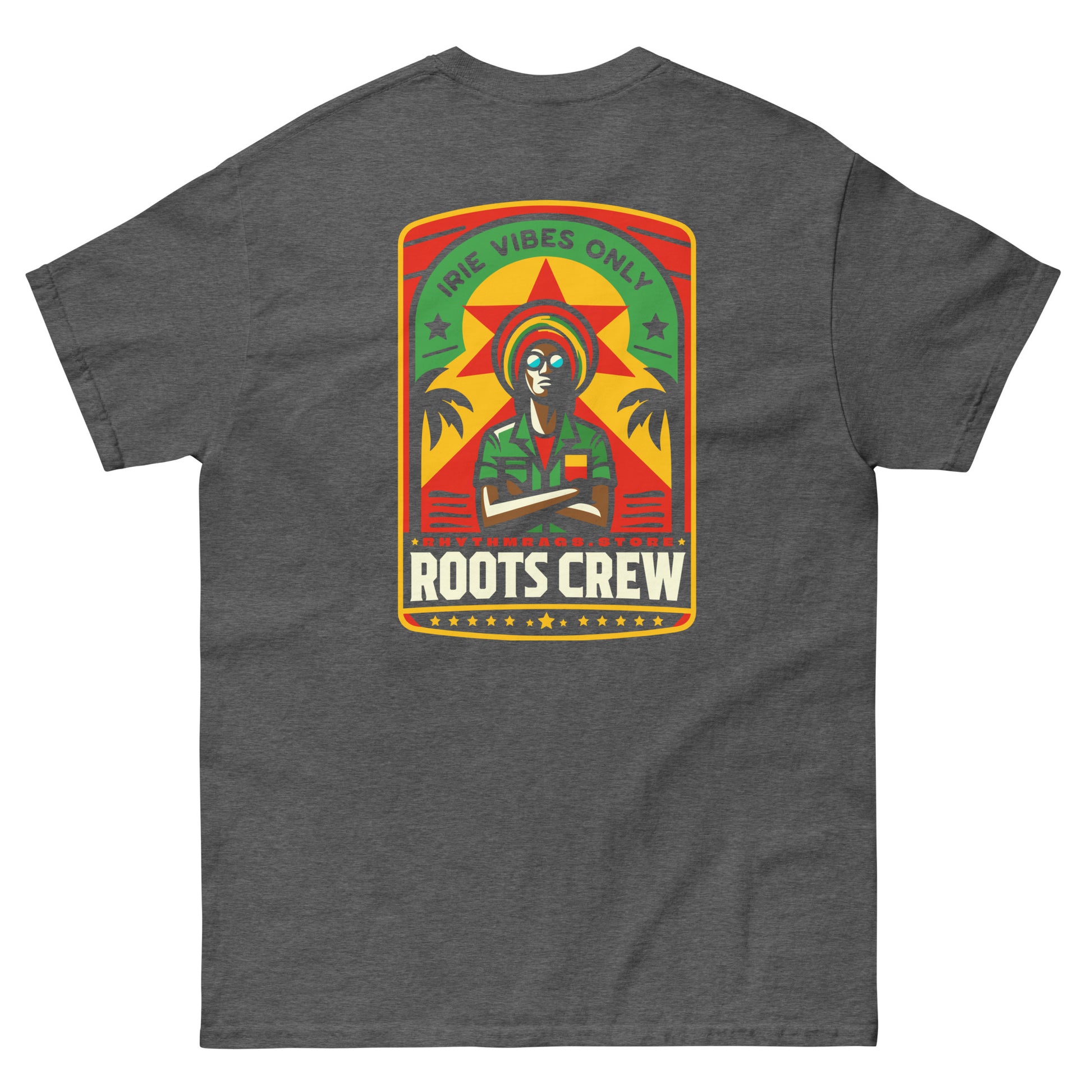 roots-crew-reggae-t-shirt-dark-heather-back