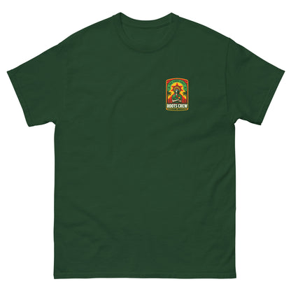 roots-crew-reggae-t-shirt-forest-green-front