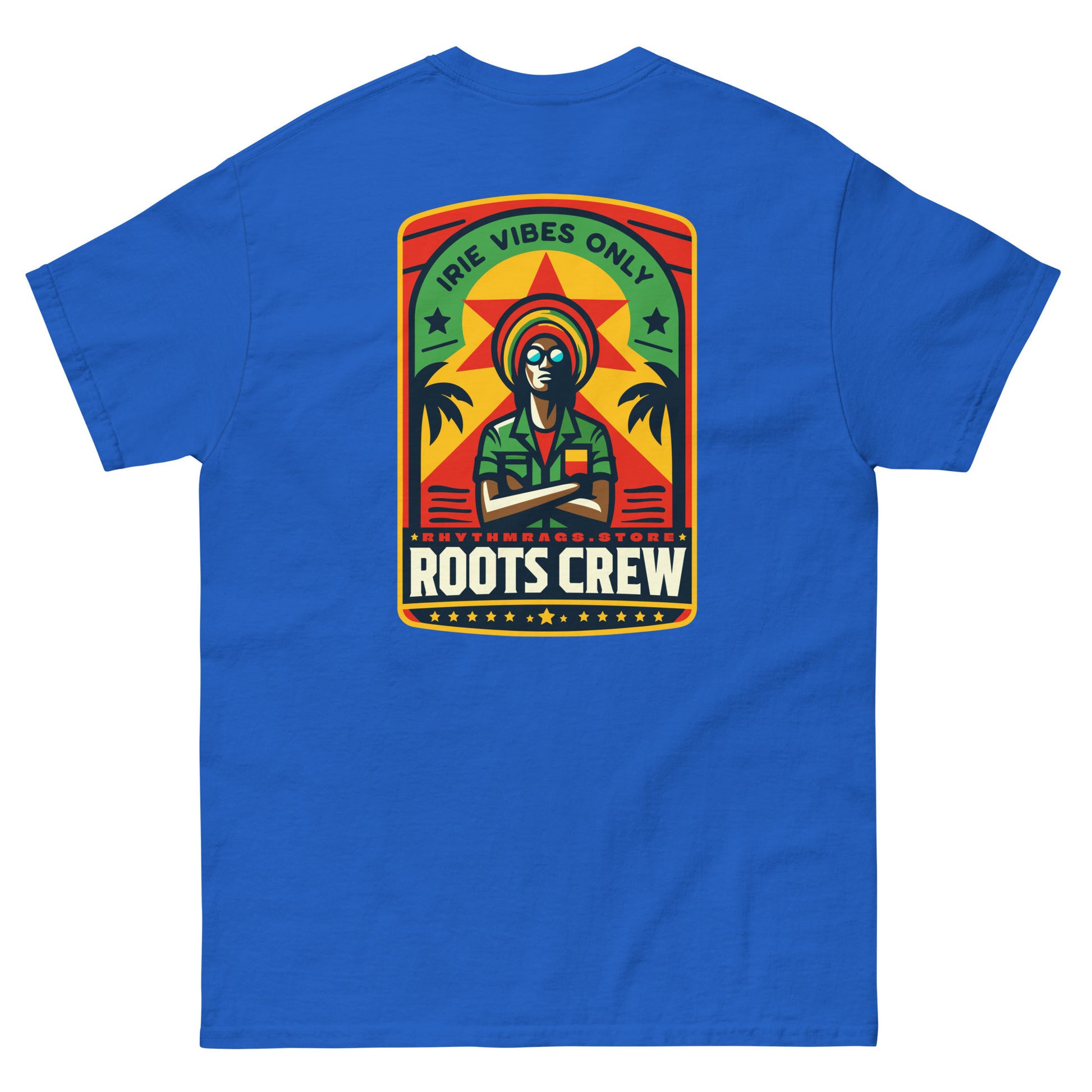 roots-crew-reggae-t-shirt-royal-back